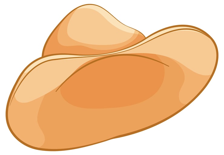 Vetor grátis ilustração clássica de chapéu de cowboy