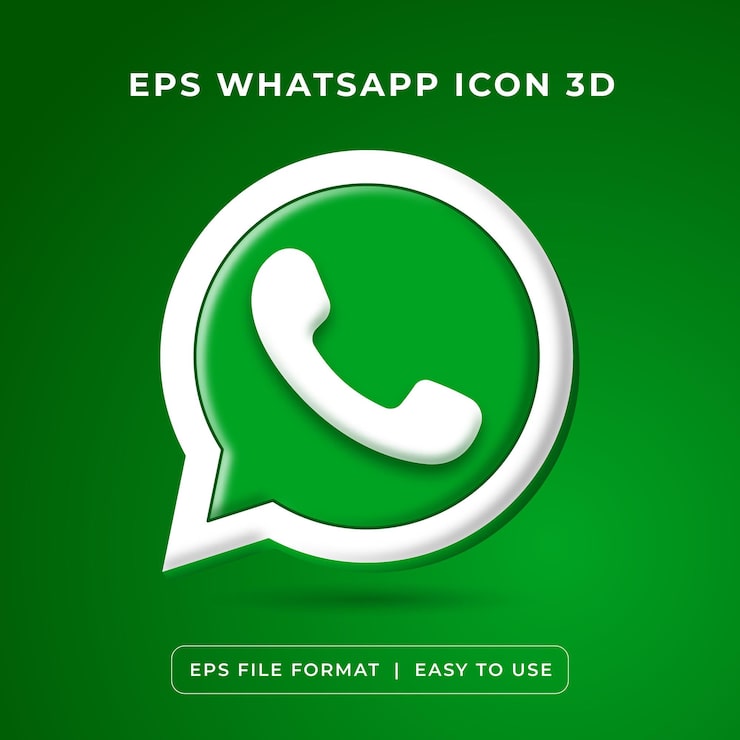 Vetor grátis ilustração vetorial do ícone de mídia social do logotipo do whatsapp