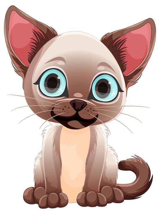 Vetor grátis personagem de desenho animado de gato bonito