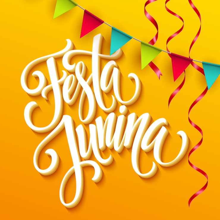 Vetor grátis projeto de saudação de festa festa junina.
