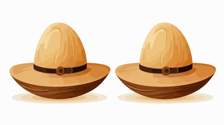 Vetor desenho de personagens de amêndoa para vários projetos