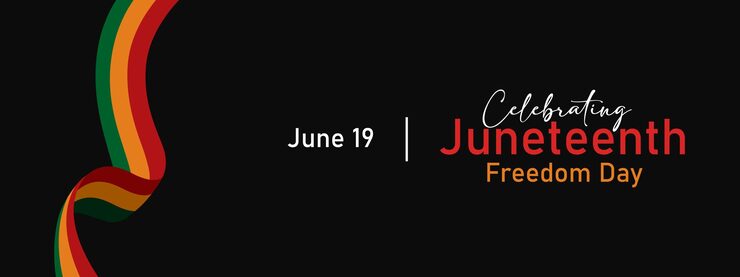 Vetor juneteenth dia da liberdade 19 de junho dia da libertação afro-americana