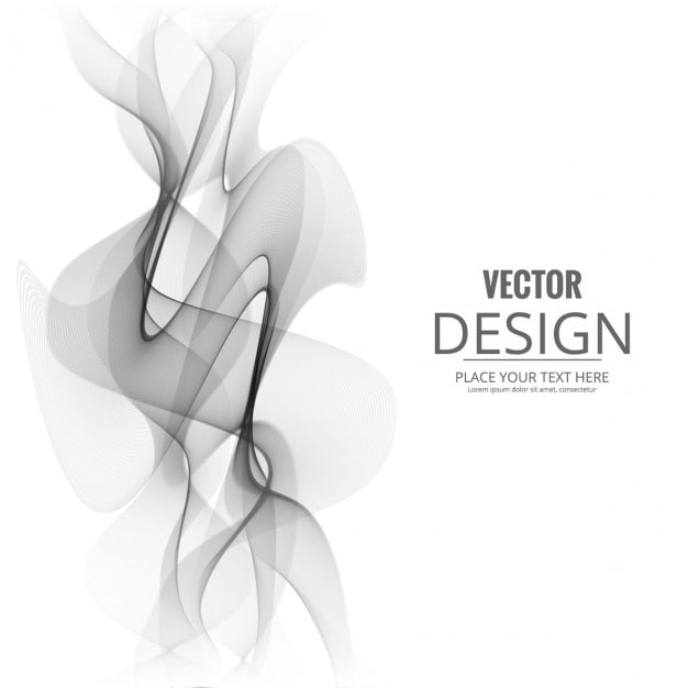 Vettore gratuito elegante onda sfondo grigio