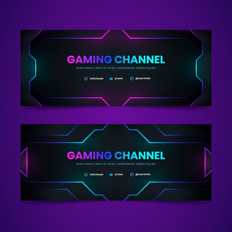 Vettore gratuito modello di banner in gradiente