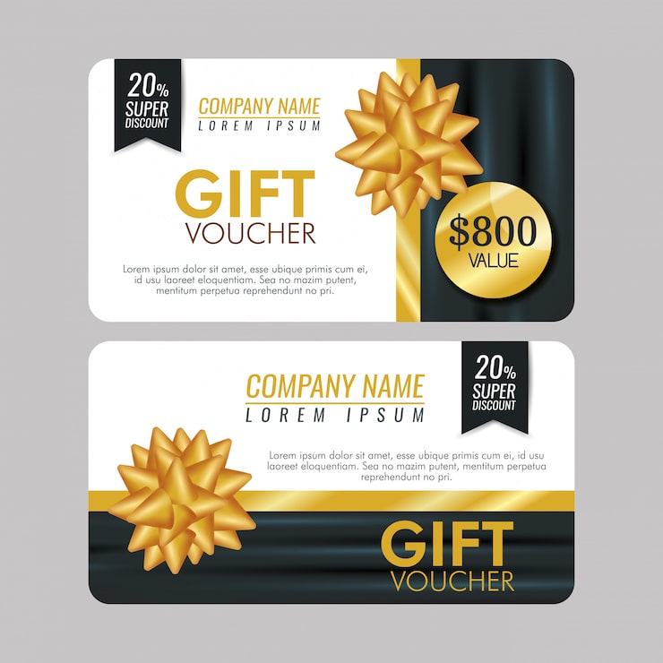 Vettore gratuito set regalo con vendita speciale e fiocco in nastro