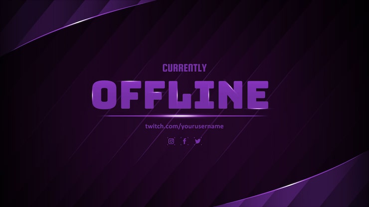Vettore banner moderno attualmente offline con sfondo astratto