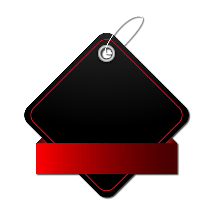 Vettore cartellino del prezzo