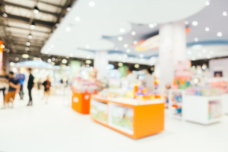 Gratis Foto abstract blur en bokeh ontfocust winkelcentrum interieur van warenhuis