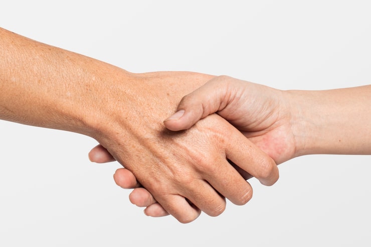Gratis Foto handdruk gebaar voor zakelijke overeenkomst