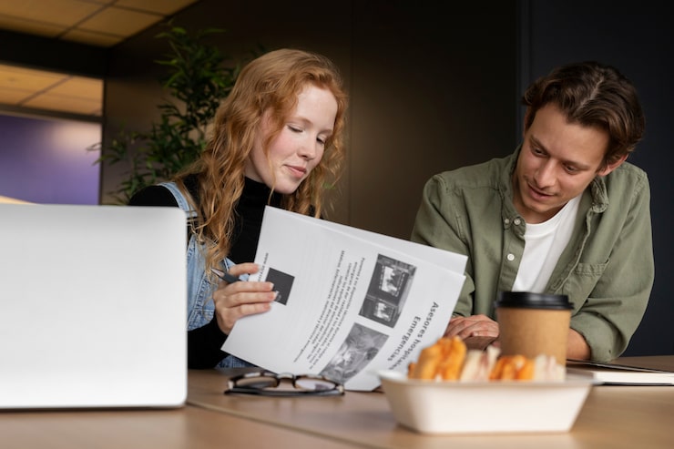 Gratis Foto werknemers die elkaar waardering tonen