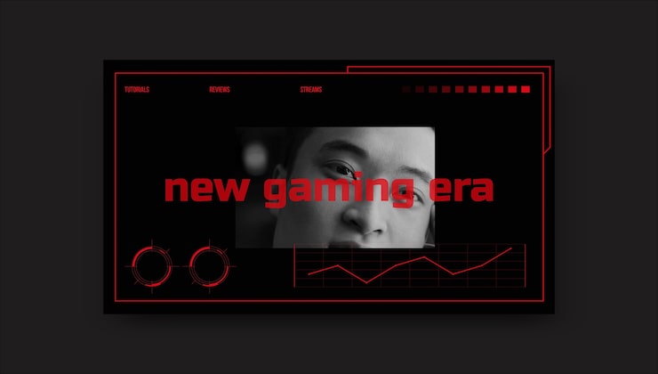 Gratis Vector futuristische donkere gaming youtube-kanaalafbeeldingen