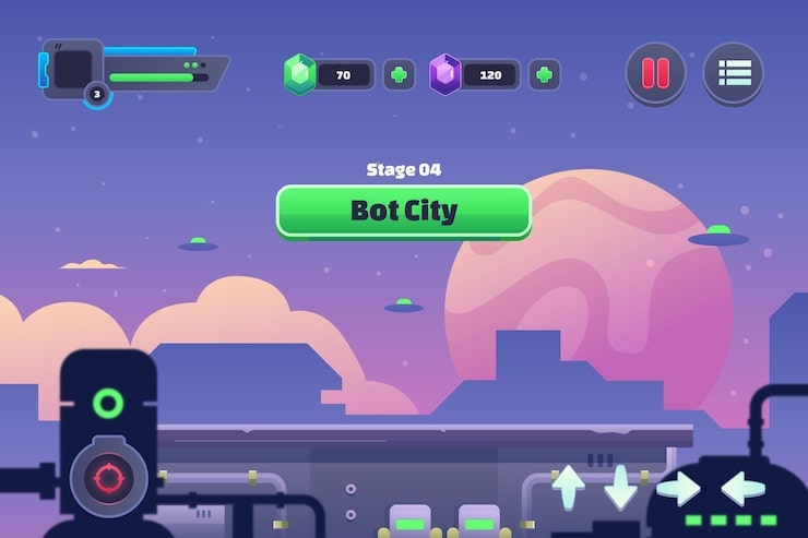Gratis Vector hand getrokken videogame achtergrond
