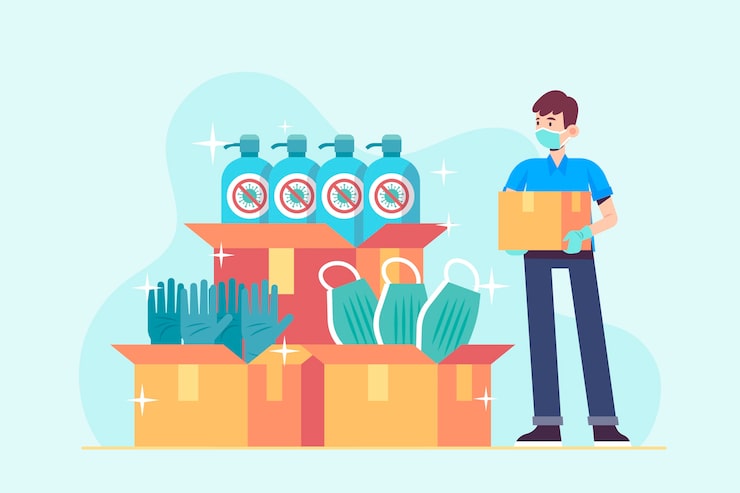Gratis Vector humanitaire hulp concept