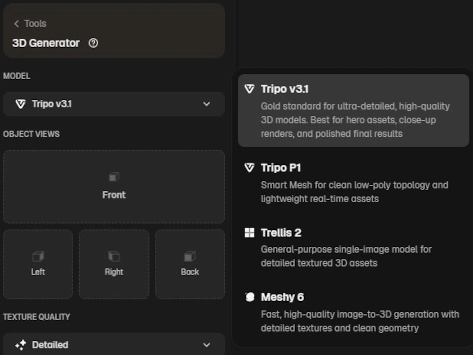 Flere 3D AI-modeller